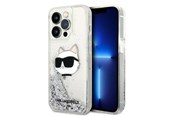 Telefon - Pokrowiec i etui - Karl Lagerfeld KLHCP14XLNHCS iPhone 14 Pro Max 6.7" silver/silver hardcase Glitter Choupette Head - 3666339086954
