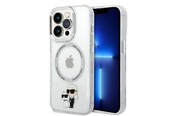 Telefon - Pokrowiec i etui - Karl Lagerfeld Iconic Karl&Choupette MagSafe case for iPhone 14 Pro - transparent - 3666339087623