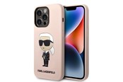 Telefon - Pokrowiec i etui - Karl Lagerfeld Silicone Ikonik MagSafe case for iPhone 14 Pro - pink - 3666339087661