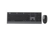 Klawiatura - Gembird Slim wireless dual-mode desktop set - Zestaw klawiatura i mysz - Angielski (US) - Czarny - KBS-WPS-02