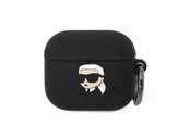 Telefon - Inne akcesoria - Karl Lagerfeld Silicone Karl Head 3D Case for AirPods 3 - Black - 3666339087821