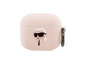Telefon - Inne akcesoria - Karl Lagerfeld KLA3RUNIKP AirPods 3 cover pink/pink Silicone Karl Head 3D - 3666339087883