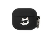 Telefon - Inne akcesoria - Karl Lagerfeld KLA3RUNCHK AirPods 3 cover black/black Silicone Choupette Head 3D - 3666339087913