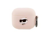 Telefon - Inne akcesoria - Karl Lagerfeld KLA3RUNCHP AirPods 3 cover pink/pink Silicone Choupette Head 3D - 3666339087975
