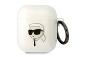 Telefon - Inne akcesoria - Karl Lagerfeld KLA2HNIKTCT AirPods 1/2 cover transparent Karl`s Head - 3666339087982