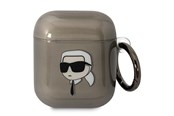 Telefon - Inne akcesoria - Karl Lagerfeld KLA2HNIKTCK AirPods 1/2 cover black/black Karl`s Head - 3666339088019