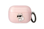 Telefon - Inne akcesoria - Karl Lagerfeld KLAPHNCHTCP Airpods Pro cover pink/pink Ikonik Choupette - 3666339088088