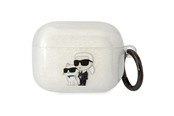 Telefon - Inne akcesoria - Karl Lagerfeld KLAPHNKCTGT Airpods Pro cover transparent Gliter Karl&Choupette - 3666339088118