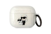 Telefon - Inne akcesoria - Karl Lagerfeld KLA3HNKCTGT Airpods 3 cover transparent Gliter Karl&Choupette - 3666339088125