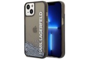 Telefon - Pokrowiec i etui - Karl Lagerfeld Liquid Glitter Elong case for iPhone 14 Plus - black - 3666339091552