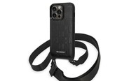 Telefon - Pokrowiec i etui - Karl Lagerfeld KLHCP14LSTMMK iPhone 14 Pro 6.1" hardcase black/black Monogram Plaque Logo Strap - 3666339093259
