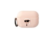Telefon - Pokrowiec i etui - Karl Lagerfeld KLAP2RUNIKP AirPods Pro 2 cover pink/pink Silicone Karl Head 3D - 3666339099251