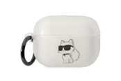 Telefon - Inne akcesoria - Karl Lagerfeld KLAP2HNCHTCT Airpods Pro 2 cover transparent Ikonik Choupette - 3666339099312