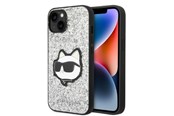 Telefon - Pokrowiec i etui - Karl Lagerfeld KLHCP14SG2CPS iPhone 14 6.1" silver/silver hardcase Glitter Choupette Patch - 3666339099435