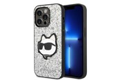 Telefon - Pokrowiec i etui - Karl Lagerfeld KLHCP14XG2CPS iPhone 14 Pro Max 6.7" silver/silver hardcase Glitter Choupette Patch - 3666339099466