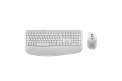 Klawiatura - Logitech Signature Comfort Plus Combo MK880 (Off-White) - Zestaw klawiatura i mysz - Angielski (US) - Biały - 920-014033