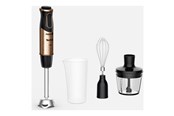 Mikser, blender - Tefal Blender ręczny Quickchef HB656G10 - hand blender - black/coppertinto - 1000 W - HB656G10