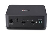 Przełącznik KVM - Lindy - KVM / audio switch - Type C DisplayPort 1.2 - 2 ports - 42320