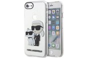 Telefon - Pokrowiec i etui - Karl Lagerfeld KLHCI8HNKCTGT iPhone 7/8/ SE 2020 / SE 2022 transparent hardcase Gliter Karl&Choupette - 3666339118822