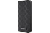 Telefon - Pokrowiec i etui - Karl Lagerfeld KLBKP14LSAKLHPK iPhone 14 Pro 6.1" bookcase black/black Saffiano Monogram - 3666339122966