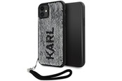 Telefon - Pokrowiec i etui - Karl Lagerfeld KLHCN61PSQRKS iPhone 11 / Xr 6.1" silver/silver hardcase Sequins Cord - 3666339128029