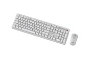 Klawiatura - Gembird Slim Pro Business - keyboard and mouse set full size - Cyrillic - white Input Device - Zestaw klawiatura i mysz - Cyrylica - Biały - KBS-WPS-01-W-CYRL