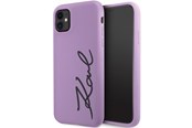 Telefon - Pokrowiec i etui - Karl Lagerfeld KLHCN61SKSVGU iPhone 11 / Xr 6.1" purple/purple hardcase Silicone Signature - 3666339130602