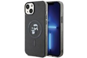 Telefon - Pokrowiec i etui - Karl Lagerfeld Karl&Choupette Glitter MagSafe case for iPhone 15 Plus - black - 3666339162641