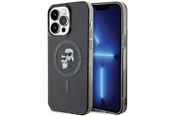 Telefon - Pokrowiec i etui - Karl Lagerfeld Karl&Choupette Glitter MagSafe case for iPhone 15 Pro Max - black - 3666339162665