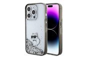 Telefon - Pokrowiec i etui - Karl Lagerfeld Liquid Glitter Choupette case for iPhone 15 Pro Max - transparent - 3666339164225