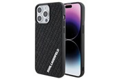Telefon - Pokrowiec i etui - Karl Lagerfeld 3D Rubber Multi Logo case for iPhone 15 Pro Max - black - 3666339164348