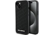 Telefon - Pokrowiec i etui - Karl Lagerfeld Quilted K Pattern case for iPhone 15 - black - 3666339165031