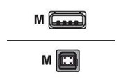 Kabel USB - Digi - USB cable - USB to USB Type B - 2 m - 301-9000-07