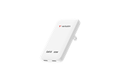 Telefon - Adapter i Ładowarka - Verbatim Essentials Slim GaN Wall Charger 65W - White - 30281