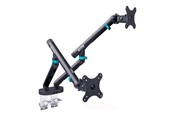 Uchwyty ścienne, uchwyty AV i meble AV - DIGITUS mounting kit - for 2 curved / flat panels - 2 x 10 kg - black - Max 20 kg - recommended for 35 " - DA-90471