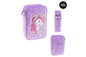 Przybory szkolne - Tinka DOUBLE PENCIL CASE UNICORN PURPLE - 8-804213