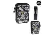 Przybory szkolne - Tinka DOUBLE PENCIL CASE DINO SKULL - 8-804218