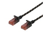 Kabel sieciowy - Deltaco patch cable - 1.5 m - black - Czarny - 1m - UUTP-1312