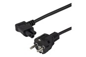 Kabel zasilający (wewnętrzny) - Deltaco - power cable - power CEE 7/7 to IEC 60320 C5 - 1 m - DEL-120-1