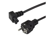 Kabel zasilający (wewnętrzny) - Deltaco - power cable - power CEE 7/7 to IEC 60320 C5 - 1 m - DEL-121-1