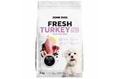 Psy - John Dog Fresh Turkey and beef - dry dog food - 3kg - 5903769014491