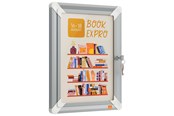 Konferencja i prezentacja - Nobo Ramka Premium Plus na plakat, A4, zamykana na klucz - 1915733