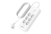 Kabel zasilający (zewnętrzny) - Belkin Connect - surge protector - with USB-C and USB-A ports - SRB002VF2M-V2