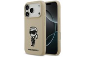 Telefon - Pokrowiec i etui - Karl Lagerfeld Silicone Karl Sketch & Logo MagSafe Case for iPhone 17 Pro - Brown - 3666339498276