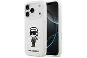 Telefon - Pokrowiec i etui - Karl Lagerfeld Silicone Karl Sketch & Logo MagSafe Case for iPhone 17 Pro - White - 3666339498597
