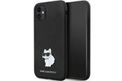 Telefon - Pokrowiec i etui - Karl Lagerfeld KLHCN61SMHCNPK case for iPhone 11 / Xr - black Silicone C Metal Pin - 3666339166274