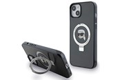 Telefon - Pokrowiec i etui - Karl Lagerfeld KLHMP15SHMRSKHK iPhone 15 6.1" black/black hardcase Ring Stand Karl Head MagSafe - 3666339168391