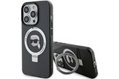 Telefon - Pokrowiec i etui - Karl Lagerfeld KLHMP15LHMRSKHK iPhone 15 Pro 6.1" black/black hardcase Ring Stand Karl Head MagSafe - 3666339168414