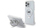 Telefon - Pokrowiec i etui - Karl Lagerfeld KLHMP15LHMRSKHH iPhone 15 Pro 6.1" white/white hardcase Ring Stand Karl Head MagSafe - 3666339168537