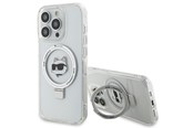 Telefon - Pokrowiec i etui - Karl Lagerfeld KLHMP15LHMRSCHH iPhone 15 Pro 6.1" white/white hardcase Ring Stand Choupette Head MagSafe - 3666339168650